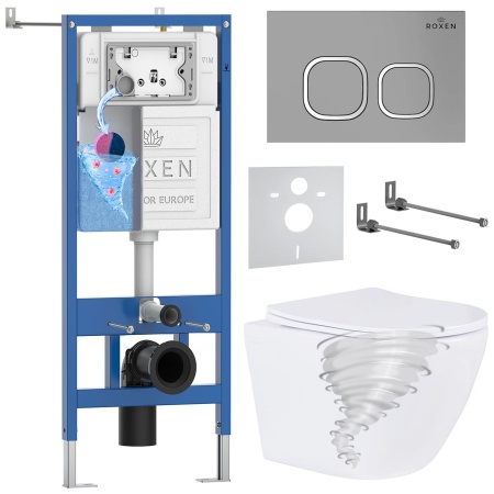 Комплект 6 в 1 RoxenBath StounFix Dual Fresh 868435 (состоит из: 710200, Santi 410280M, 530205-01-L)