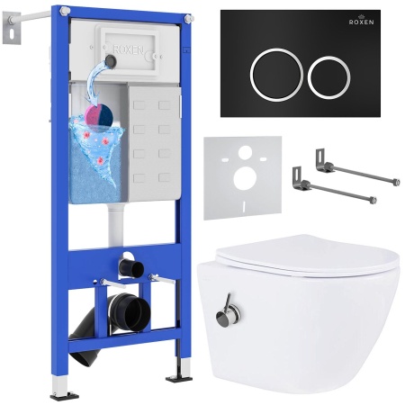 Комплект 6 в 1 RoxenBath StounFix Dual Fresh 906342 (состоит из: 710200, Santi 410260В, 530185-01Х)