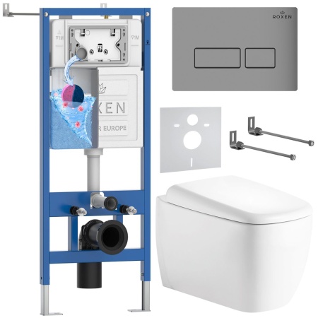 Комплект 6 в 1 RoxenBath StounFix Dual Fresh 968503 (состоит из: 710200, Caspia 410280M, 530220-02)