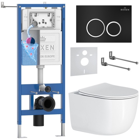 Комплект 6 в 1 RoxenBath StounFix Dual Fresh 964295 (состоит из: 710200, Santi 410260B, 530160-01)