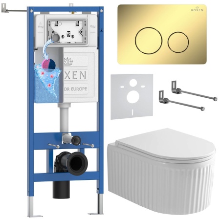 Комплект 6 в 1 RoxenBath StounFix Dual Fresh 868485 (состоит из: 710200, Steel 420260-CHG, 530200-01)