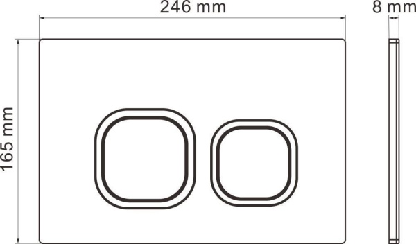 Комплект 6 в 1 RoxenBath StounFix Dual Fresh 968277 (состоит из: 710200, Santi 410280BG, 530200-01)